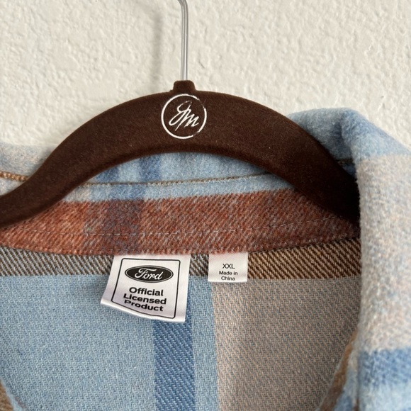 Ford Bronco Women's Size XXL Multicolor Plaid Flannel Shacket - Picture 4 of 4